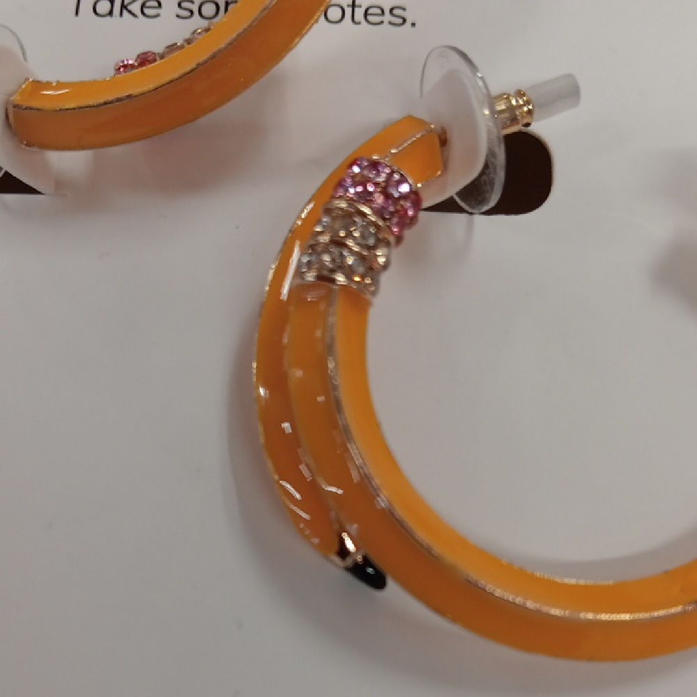 BaubleBar Vibrant Pencil Hoop Earrings NWT - Picture 4 of 5